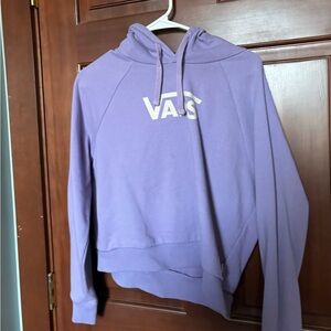 Vans purple cropped hoodie !